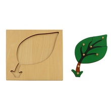 Load image into Gallery viewer, Leaf Montessori Puzzle/ Jigsaw