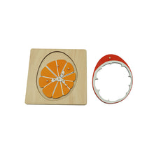 Load image into Gallery viewer, Orange Montessori Puzzle/ Jigsaw