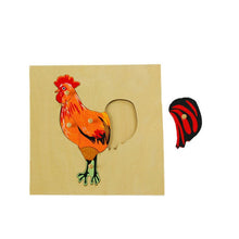 Load image into Gallery viewer, Rooster Montessori Puzzle/ Jigsaw