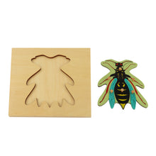 Load image into Gallery viewer, Bug Montessori Puzzle/ Jigsaw