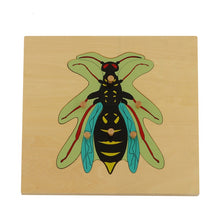 Load image into Gallery viewer, Bug Montessori Puzzle/ Jigsaw
